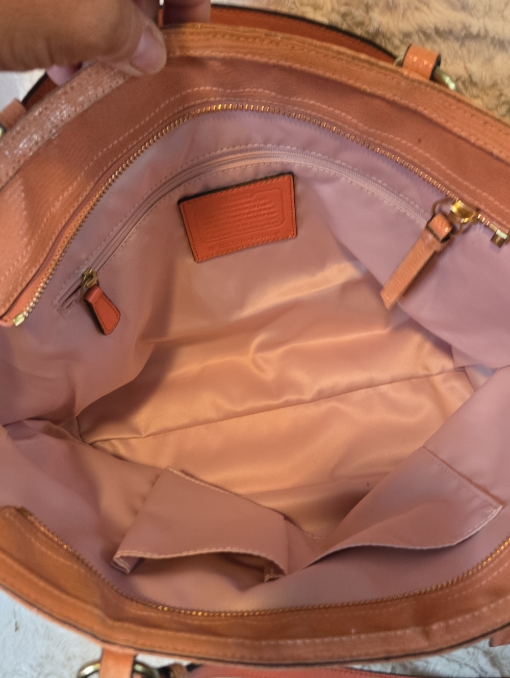 Coach Alexandra Woven Straw Tote Bag - Picture 7 of 10